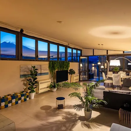 Luxury Panoramic Loft With Heated Pool Near Catania, Taormina, The Sea And Mount Etna By Sicilian Relaxing Homes
