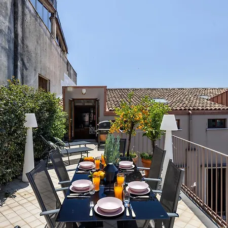 Luxury Panoramic Loft With Heated Pool Near Catania, Taormina, The Sea And Mount Etna By Sicilian Relaxing Homes アパート ジャッレ